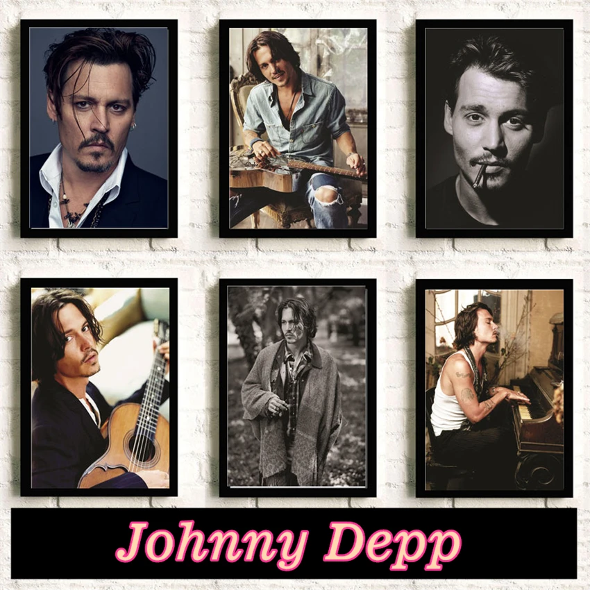 

Poster Johnny Depp Movie Star Room Poster/Home Decorative Poster duvar tablolar Home Decor Kids Room canvas painting K140