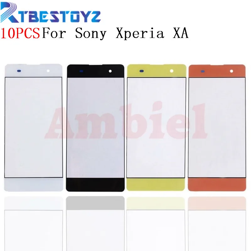 

RTBESTOYZ 10PCS/Lot 5.0'' Front Touch Screen Outer Glass Lens Case Cover For Sony Xperia XA F3112 F3111 F3115 F3113