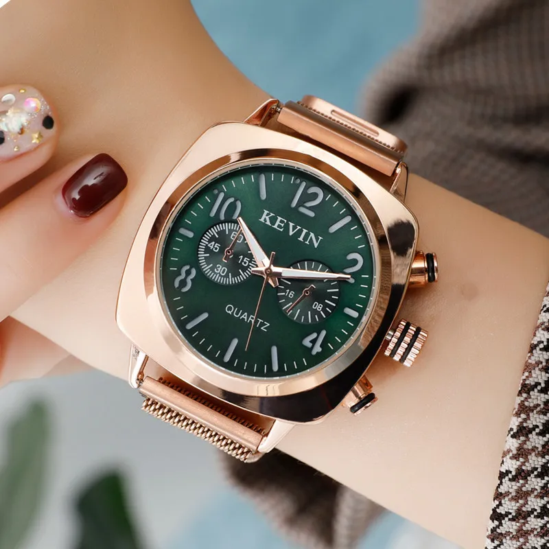 

Square Women Watch Magnetic Rose Gold Waterproof Ladies Wrist Watch For Montre Femme 2019 Stainless Steel Relogio Feminino Gift
