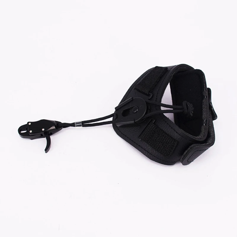 Ourpgone Leather Wrist Strap Archery Bow Release Compound Bow Hunting
