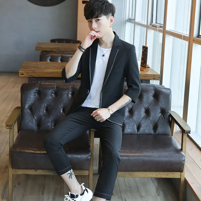 Men's suit casual Korean version of the suit new summer young men's jacket Tidal suit suit