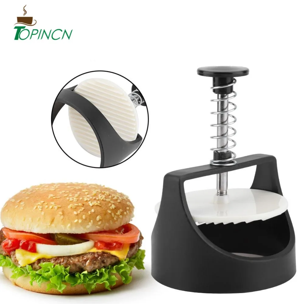 

1 Set Round Shape Hamburger Press Stainless Steel Hamburger Patty Maker Press Burger Meat Maker Mold Kitchen Gadgets