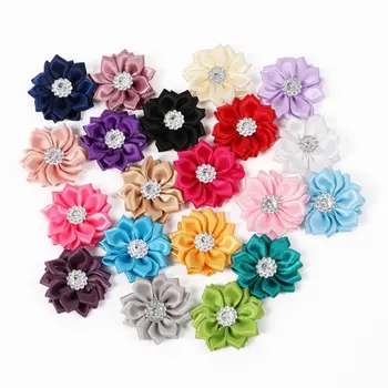 

20pcs DIY Lovely Flowers Baby Girls Kids For Headband Corsage Ribbon Bow No Clip Set