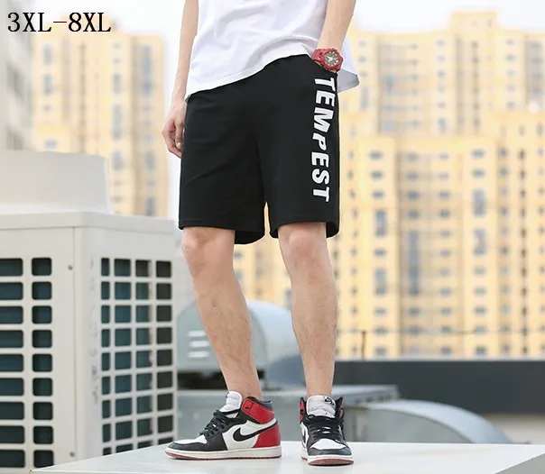 Новинка мужские летние повседневные пляжные хлопковые шорты до колен бермуды spodenki meskie Большие размеры 3XL 4XL 5XL 6XL 7XL 8xl