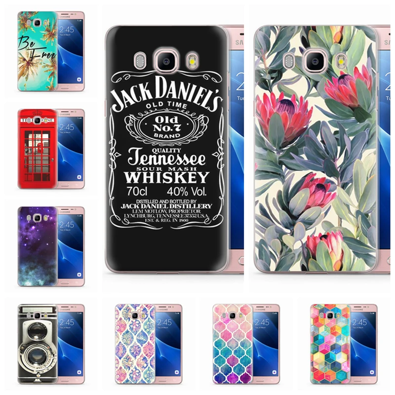 Coque For Funda Samsung Galaxy J5 2016 Case J510 J510F TPU Soft Landscape Lemon Painted Q029 |