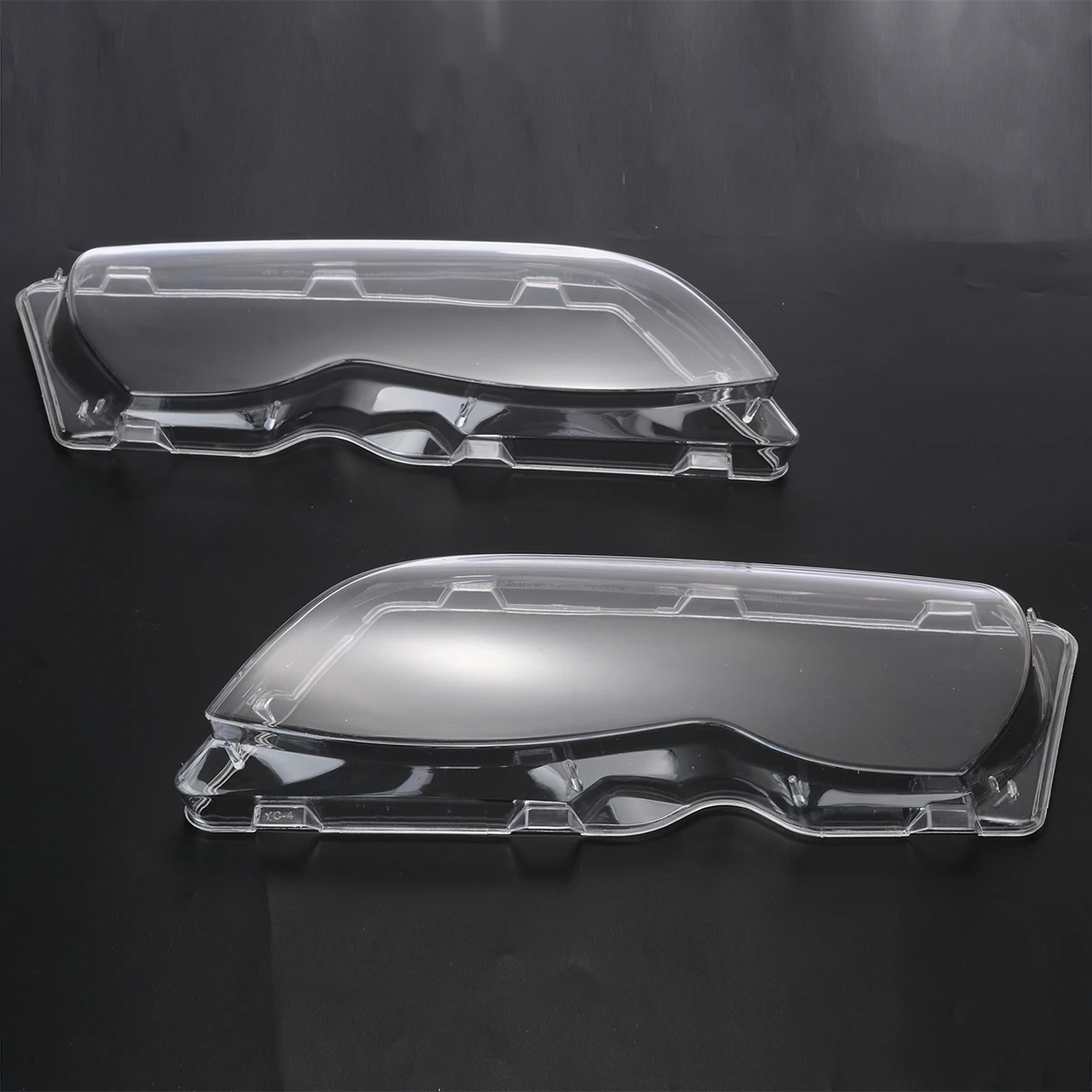 Treyues 2Pcs Car Lights Headlight Lens Shell Lamp Cover Replacement For BMW E46 320i/ 325i/ 325xi/ 330i/330xi 2002-2006 4DR