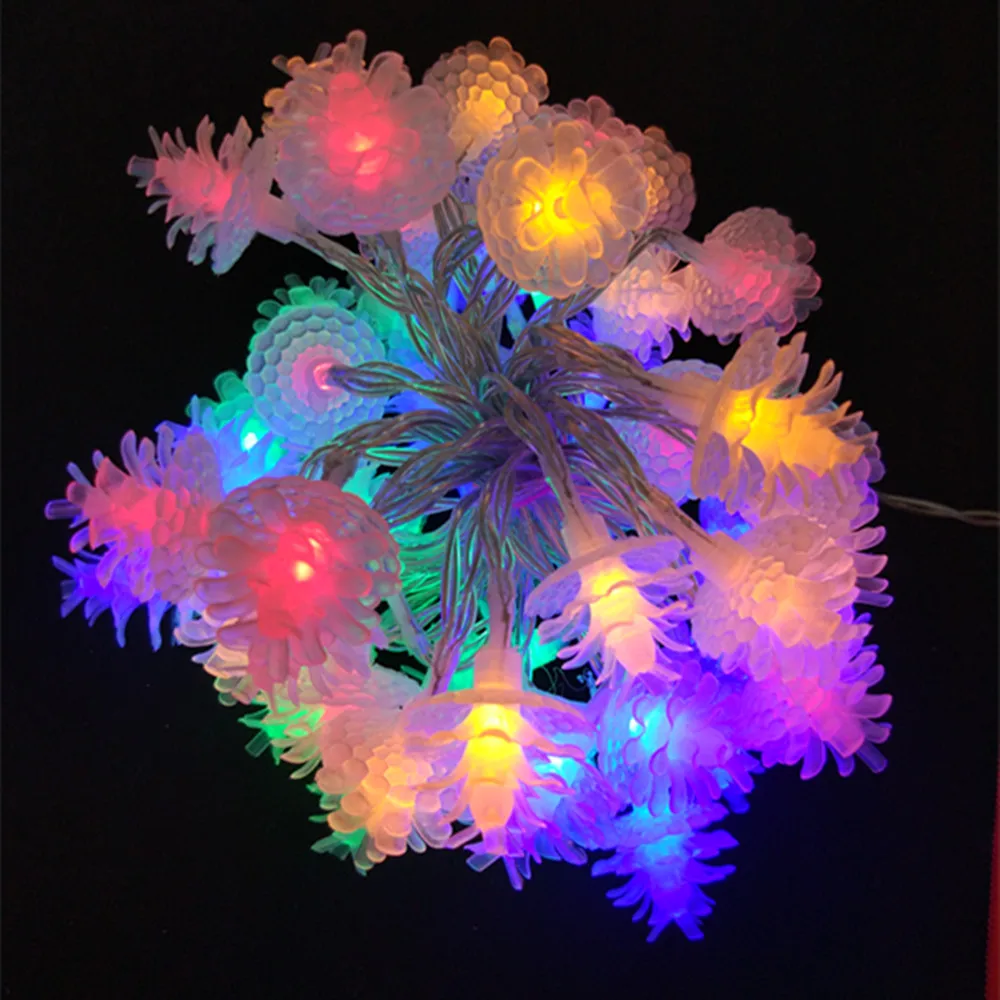 high voltage multicolor pine corns lights