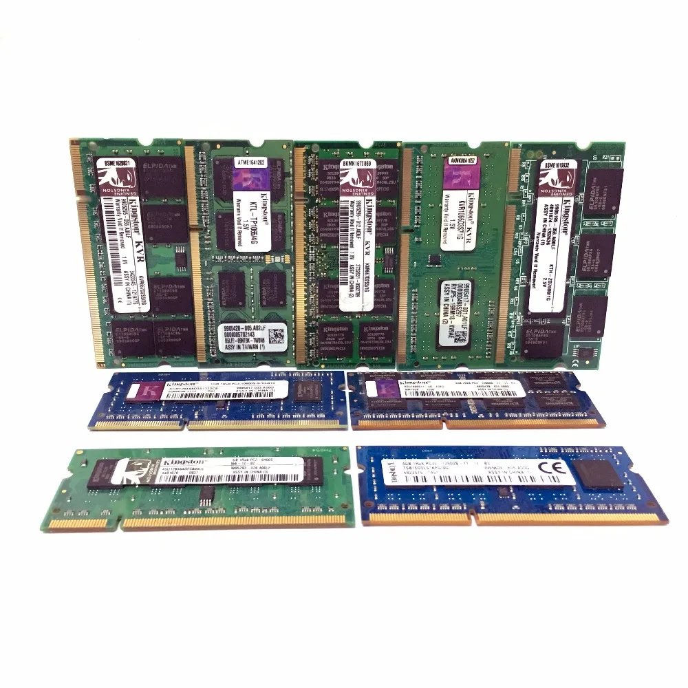 Kingston Laptop notebook 1GB 2GB 4GB 1G 2G 4G PC2 PC3 DDR2 DDR3 667 1066 1333 1600 MHZ 5300S 6400S 8500S ECC memory RAM Kingston Laptop notebook 1GB 2GB 4GB 1G 2G 4G PC2 PC3 DDR2 DDR3 667 1066 1333 1600 MHZ 5300S 6400S 8500S ECC memory RAM
