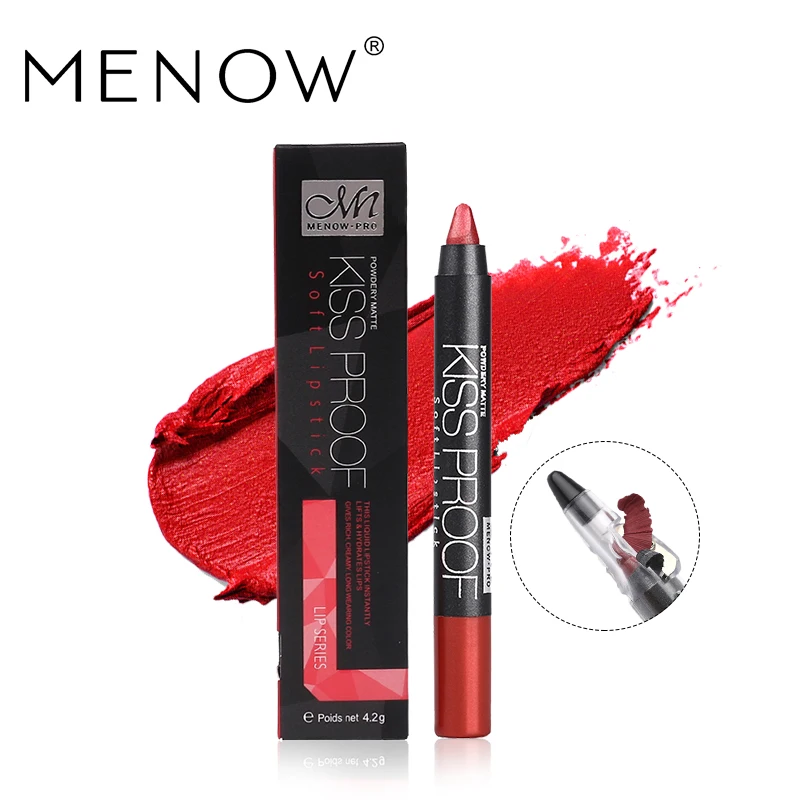 Menow 19 Цвета поцелуй доказательство Sexy Водонепроницаемый прочного Средства ухода