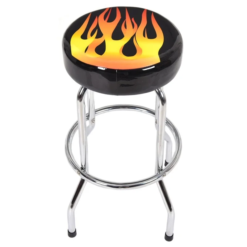 

29'' Height Round Counter Flame Bar Stools Modern Stable Stools HW52979