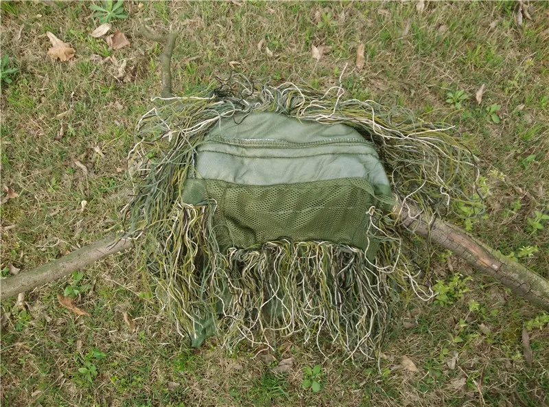 Часть ghillie костюм маскировочный костюм камуфляж головной убор капюшон для охотничья шляпа страйкбол Пейнтбол слепой цвет пустыни и леса