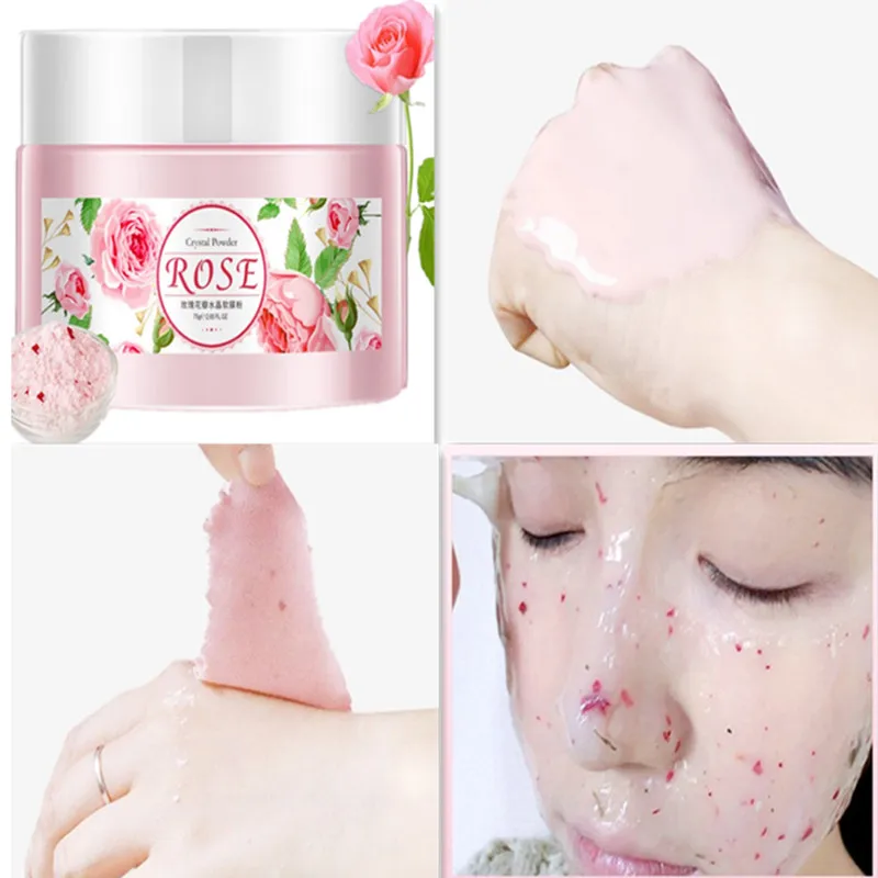 

IMAGES Rose Brighten& Moisturizing Mild Face alginate mask Petals Moisturizing Soft Body Care Plant extract Clean Shrink Pores
