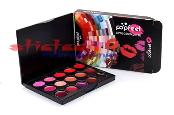 

by dhl or ems 100pcs 15 Colors Make Up Lipgloss Palette Lipsticks Moisturizer Cosmetic Set Daily Party Wedding Makeup