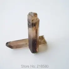 H-ce48 Boho Стиль ювелирные изделия дымчатый коричневый кварц точка Серьги Кристалл Серьги-гвоздики серебро или золото