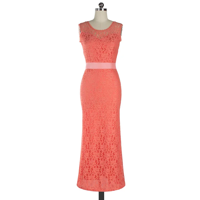 Kostlich Summer Women Long Dress 2017 UK Green Elegant Prom Fashion Casual Ladies Maxi Clothes Evening Party O-Neck Lace Dresses (3)