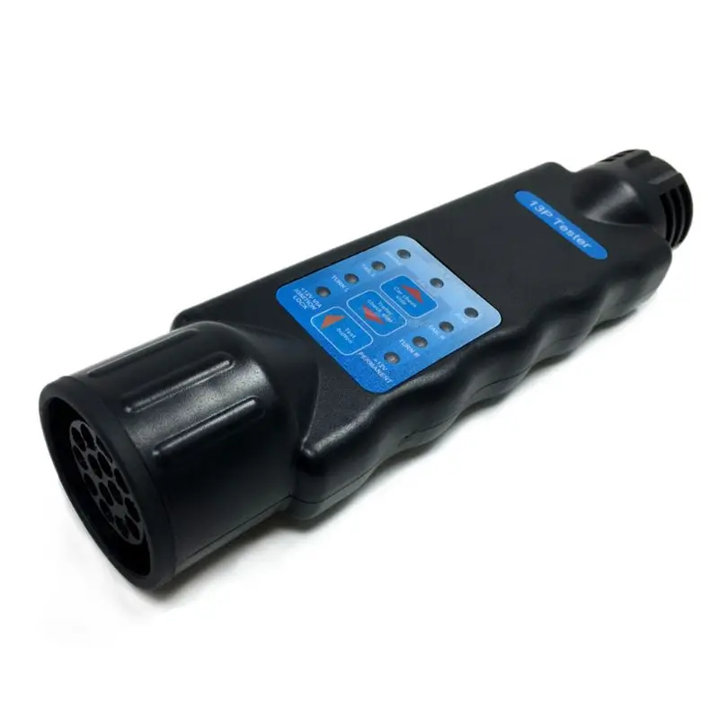 

European Resistance Tester 13 Pin Core Hole Pin Trailer Car Socket Connector Tail Light Signal Line Inspection Detector