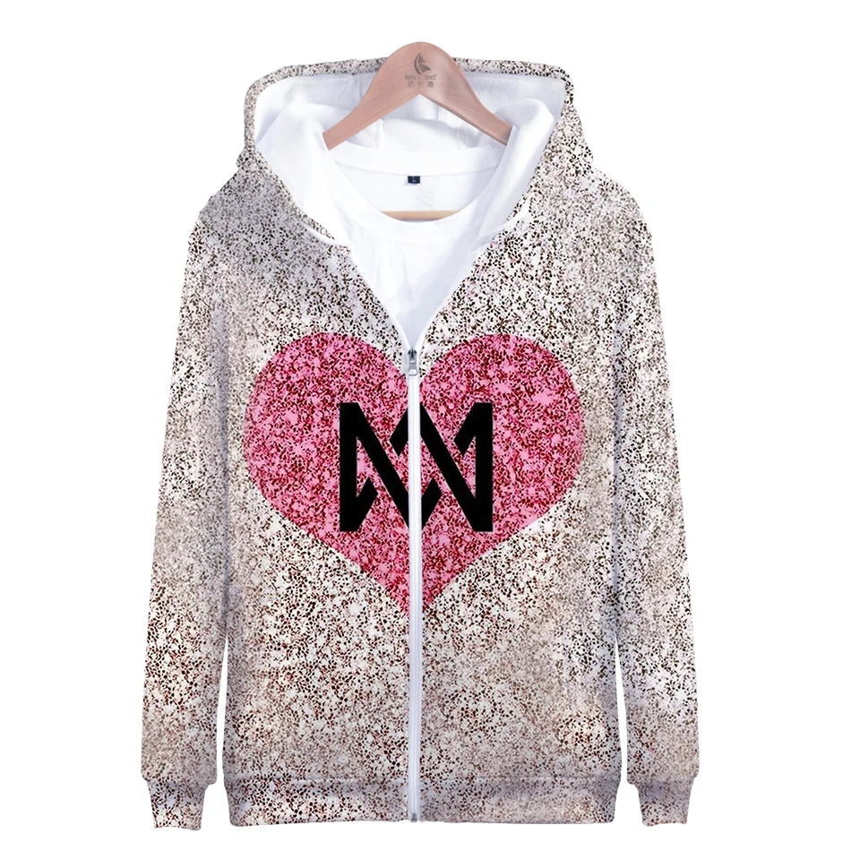 Marcus and Martinus Harajuku Zipper Jacket Marcus Martinus 3D Hoodies Sweatshirt Women/Men singer Hoodies Women Plus Size