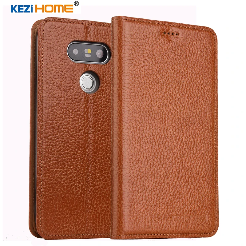 

KEZiHOME for LG G5 case Flip genuine leather soft silicon back for LG G5 cover
