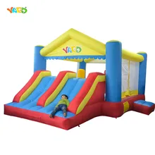YARD Double Inflable Slide Inflatable Toys Bounce House Cama Elastic Trampolines For Kids Bouncy Castle