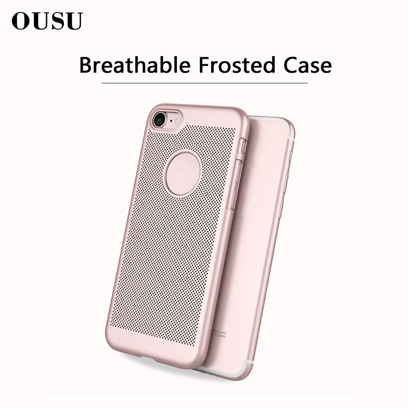 OUSU Простой Полный Чехол для iphone 6s 7 plus 8 твердый PC матовый чехол xs max xr дизайн