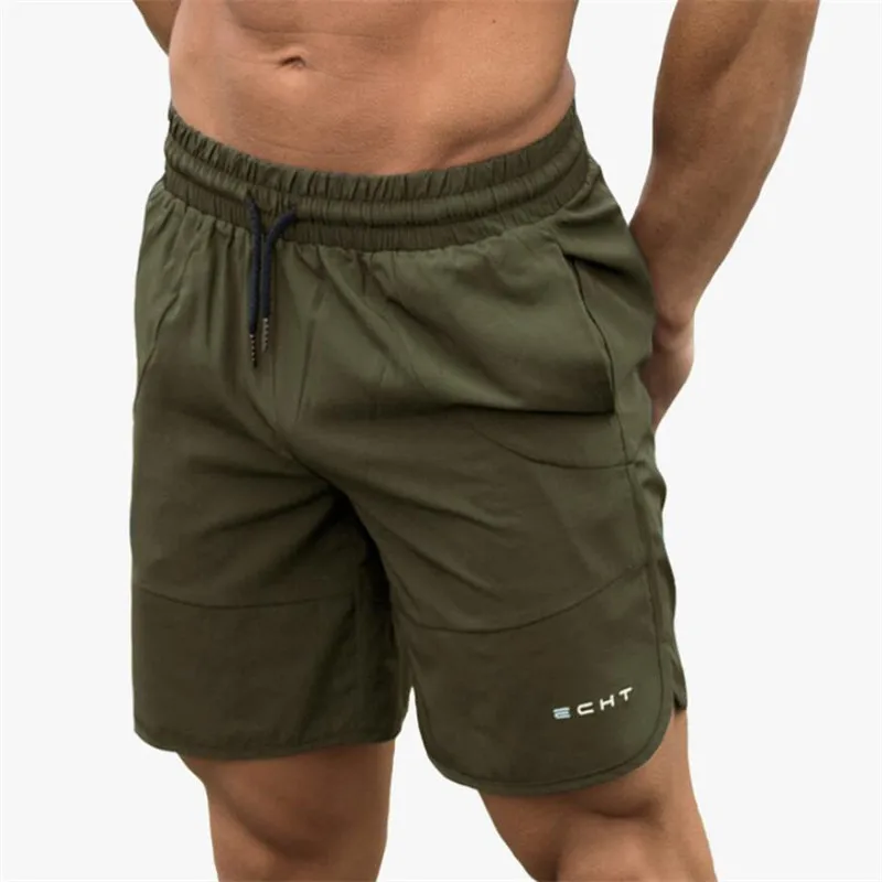 Летние Новые мужские шорты для спортзала длиной до середины икры Фитнес Бодибилдинг мода повседневные джоггеры тренировки Crossfit пляжные
