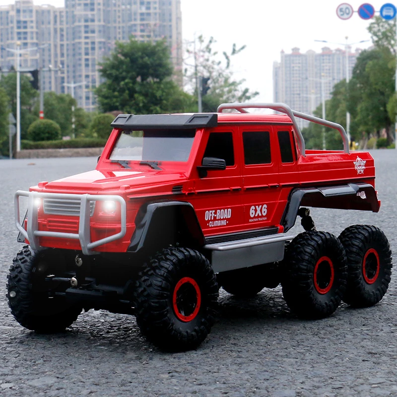 Горячая продажа большой внедорожный грузовик RC 2 4G 6wd 6 колесный привод 100 м хобби