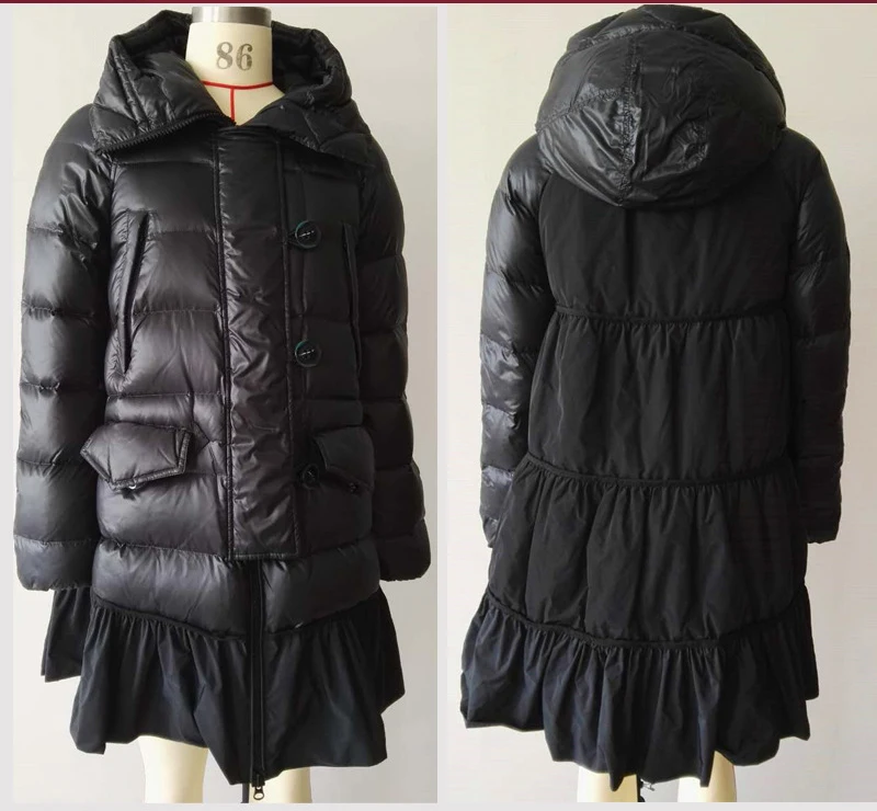 AYUNSUE parkas mujer invierno новая брендовая Длинная утепленная куртка на утином пуху Женская трапециевидная верхняя одежда высокого качества, большие размеры LX911