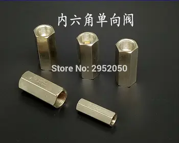 

Free shipping 5pce/lot 1/4" BSPP Female Full Ports Air Check Valve One Way Non Return Nickel-Plated Brass Valve