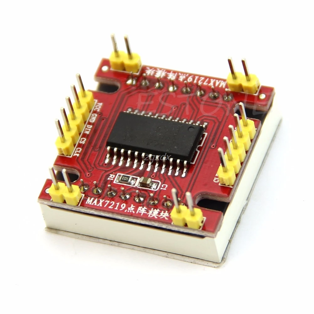 MAX7219 точечный СВЕТОДИОДНЫЙ матричный MCU светодиодный модуль управления для Singlechips DIY Прямая поставка