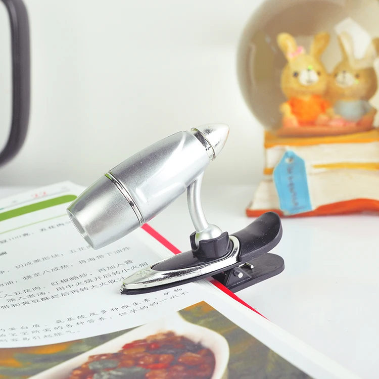 Led Reading Book Light Reader letter Clips style of calligraphy script Convenient 1W Save Low Power Bullet size clamp p
