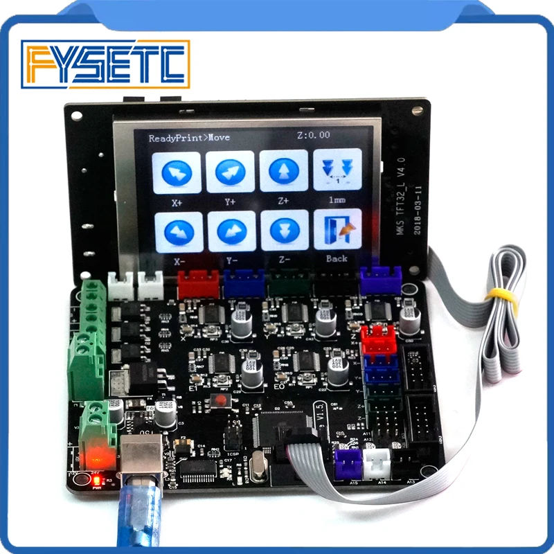 MKS Base V1.5 3D Printer Control Board With USB Mega 2560 R3 Motherboard + MKS TFT32 V4.0 Touch Screen Smart Controller Display MKS Base V1.5 3D Printer Control Board With USB Mega 2560 R3 Motherboard + MKS TFT32 V4.0 Touch Screen Smart Controller Display