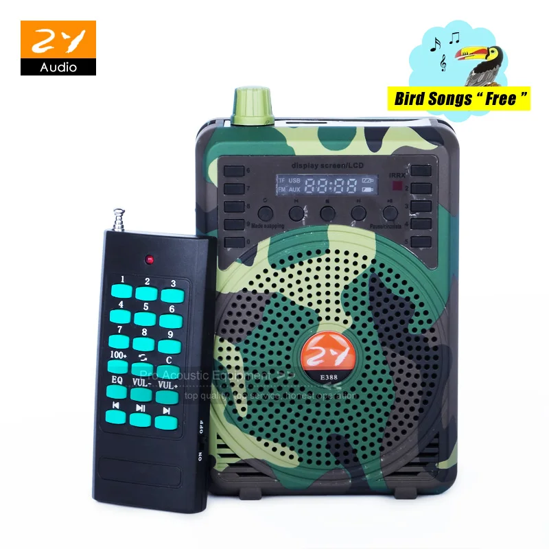 

Camouflage Electronics Bird Caller Hunting Decoy Predator Sound Player Game Calls MP3 Speaker Remote Control ,888PCS Bird Songs