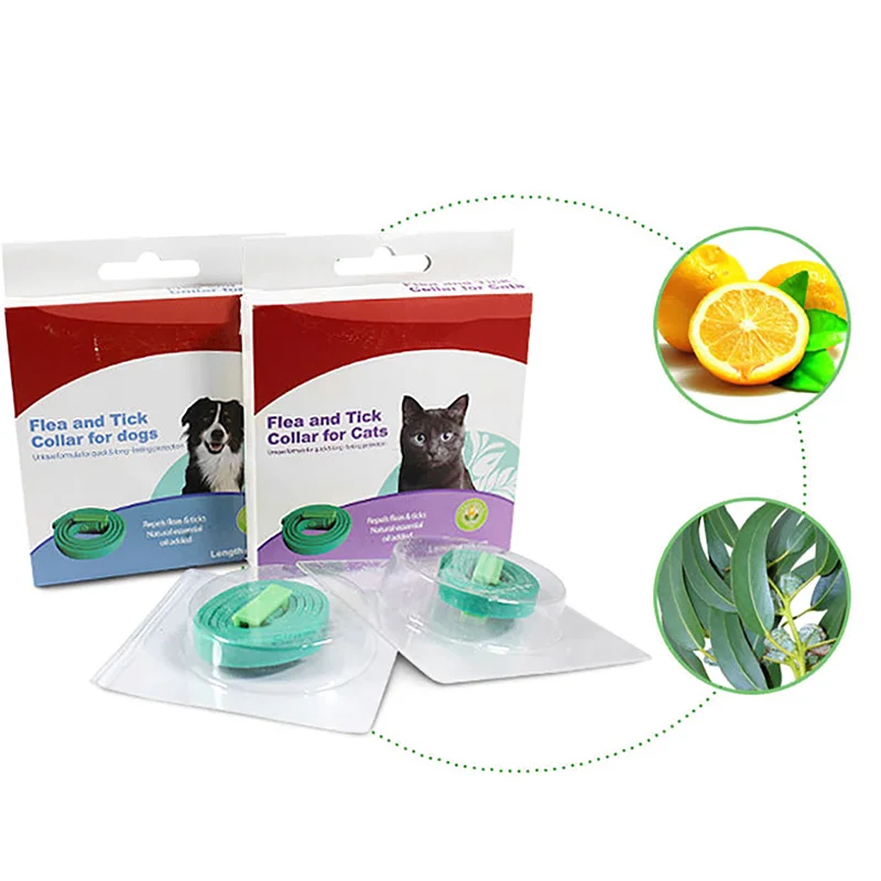 60 Days Natural Pet Flea Collar Adjusted Cat Summer Insect Lice Collars