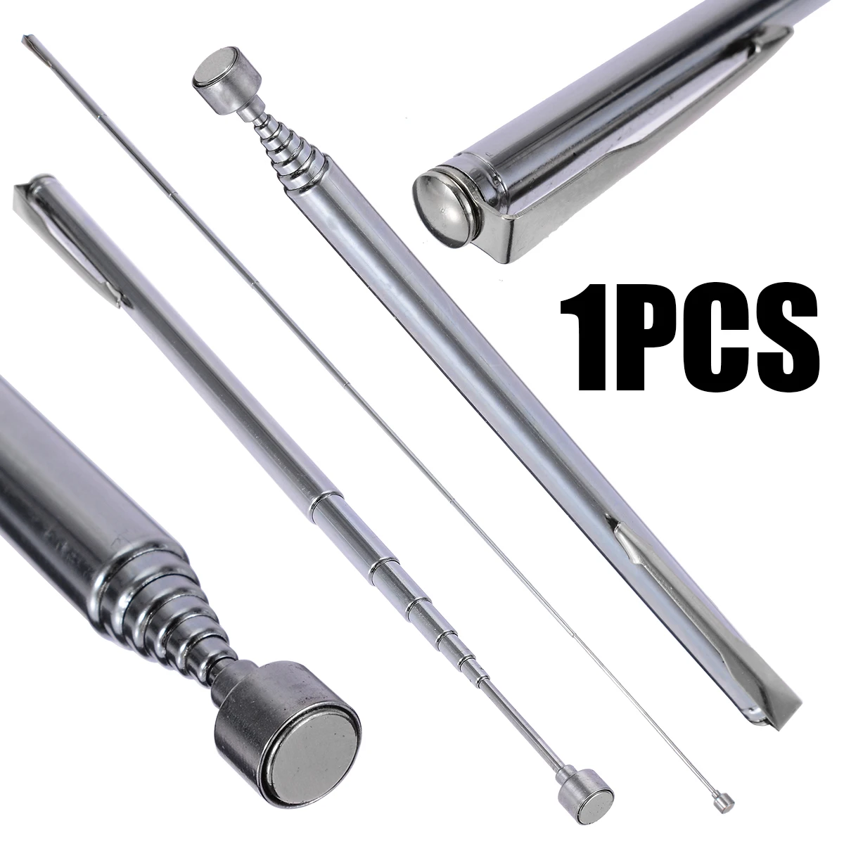 1pc Portable Telescopic Magnetic Pick Up Rod Tool Stick 25.6inch Extending Magnet DIY HOme Pickup Tools for Hand Tool Sets