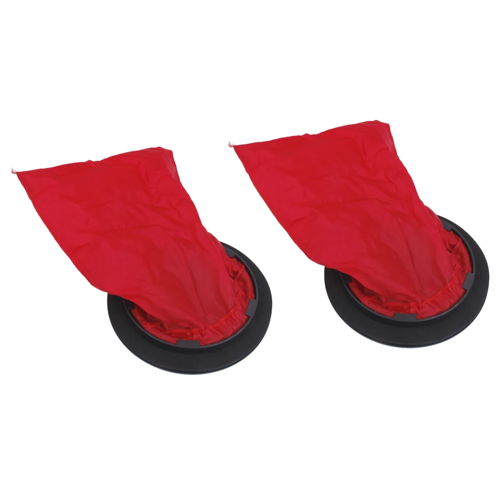 2 Pieces/ Set Durable 6 inch Marine Boat Canoe Kayak Hatch Cover Deck Plate with Removable Storage Bag