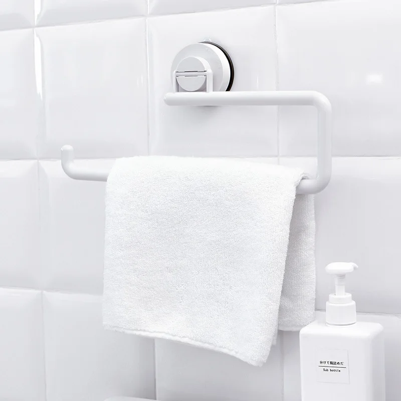 اكسسوارات المطبخ تخزين حامل فراغ مصاصة ورقة منشفة رف لاصق رف مناشف الحمام الجدار شنقا لفة ورقة رف