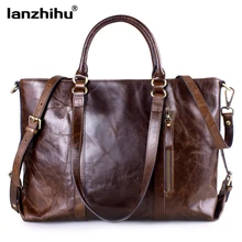 Bolsos de Cuero Genuinos de las mujeres Bolsos de Hombro de Cuero Suave de la Manera Señoras de la oficina de messenger Satchel Crossbody Del Monedero Unisex