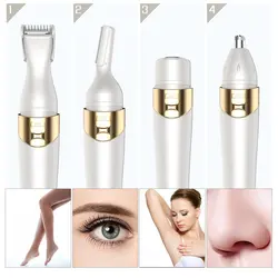 4 In 1 Electric Nose Hair Trimmer/Eyebrow Beard Trimmer/Hair Epilator/Shaving Personal Care Clipper Shaver Women's 4 In 1 Electric Nose Hair Trimmer/Eyebrow Beard Trimmer/Hair Epilator/Shaving Personal Care Clipper Shaver Women's