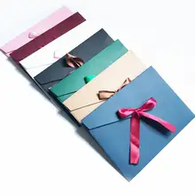 500 шт., Винтажный конверт с лентой, милый креативный конверт для поздравительных открыток, для свадебных приглашений, бумажная открытка, Pape laria, сделай сам