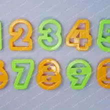 10 шт. номер шрифт Пластик резак для печенья, мастики инструмент для выпечки торта прессформы Пресс кондитерские изделия "сделай сам"