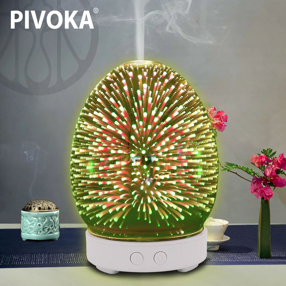 PIVOKA 3D увлажнитель стекол ароматерапия машина Ультразвуковой Эфирные | Отзывы и видеообзор