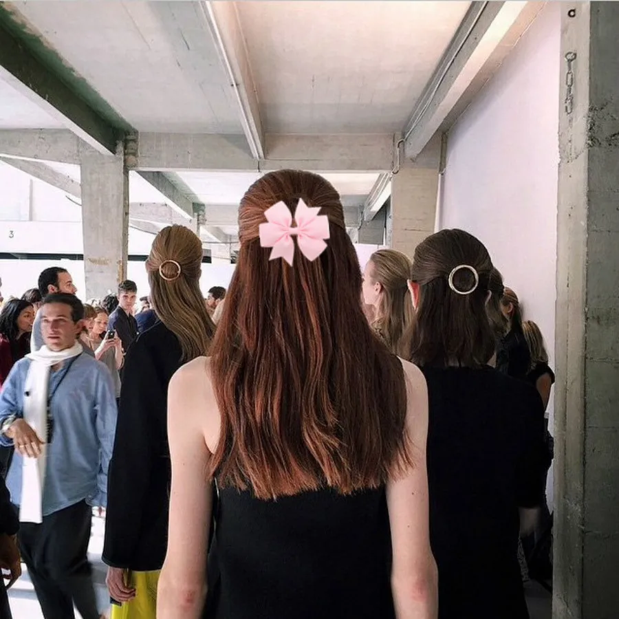 

2019 New Fashion Lovely Hair Clip Women Six-eared Ribbon with Fishtail Bow Hairpin Headdress Accessories Beauty Styling Tools