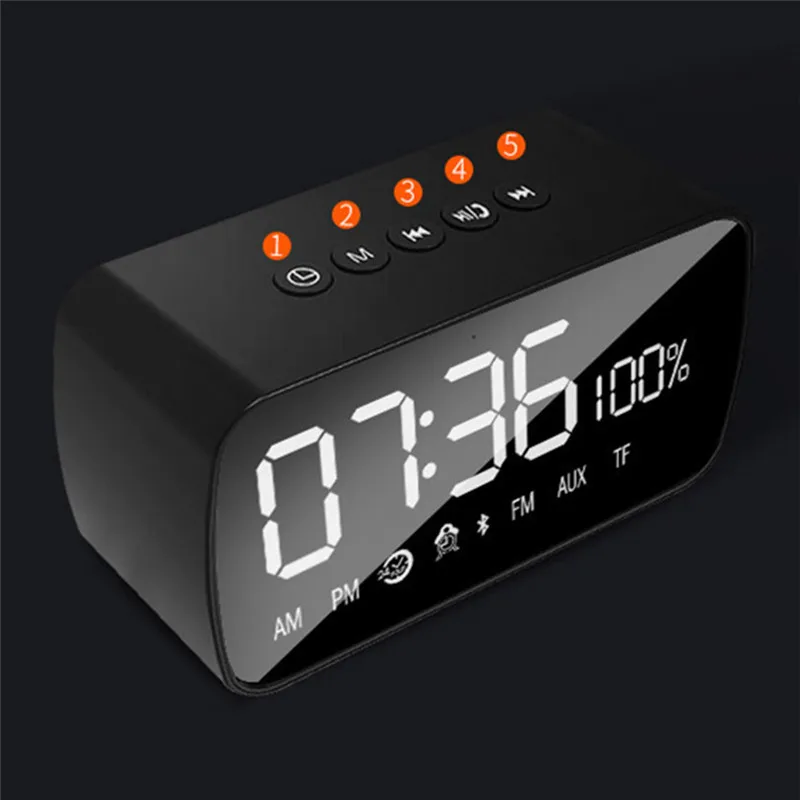 M3 Портативный Bluetooth Динамик Поддержка Температура ЖК дисплей Дисплей FM радио