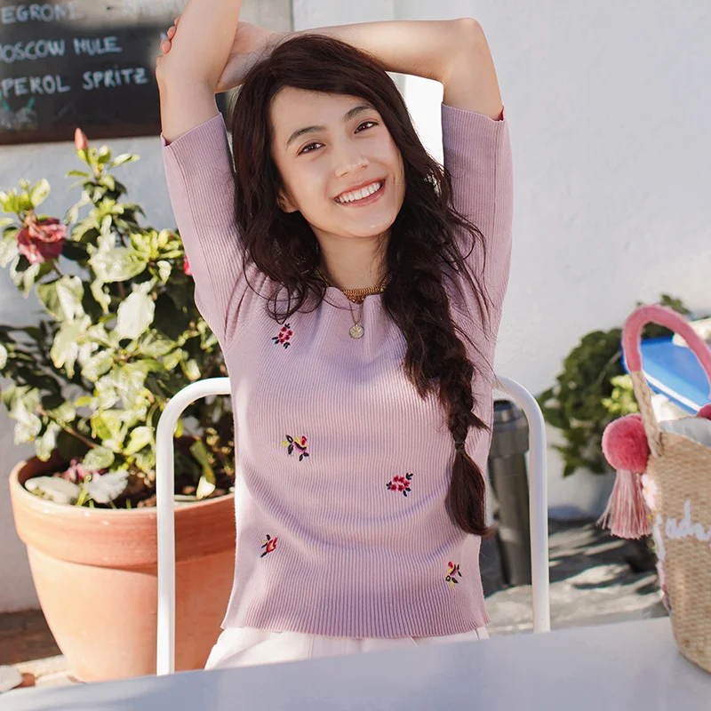 INMAN 2018 Spring Clothes Round Neck Embroidered Women Sweaters And Pullovers Sweater Women Women INMAN 2018 Spring Clothes Round Neck Embroidered Women Sweaters And Pullovers Sweater Women Women