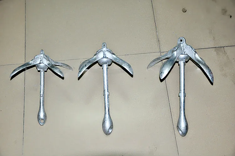 Boat Anchor 1.5 Kg of Anchor / Folding Anchor Steel(hanging Tin Rust Proof) 31CM Rubber Boat Special Folding Boat Anchor