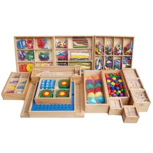 Brinquedos infantis froebel, brinquedos para crianças com 15 peças, caixa de madeira, ferramentas de ensino, aprendizagem, pré-escolar, brinquedo