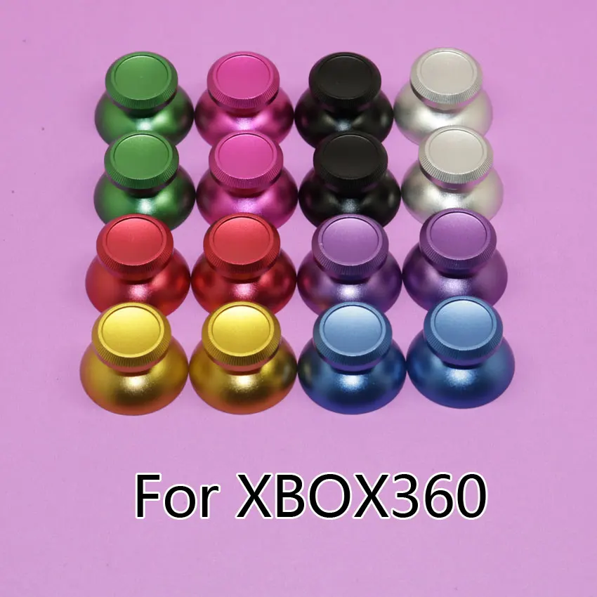 

YuXi [1pair=2pcs] Rocker caps for xbox360 console Aluminum Alloy Metallic Metal Analog Thumbstick fit for xbox 360 controller