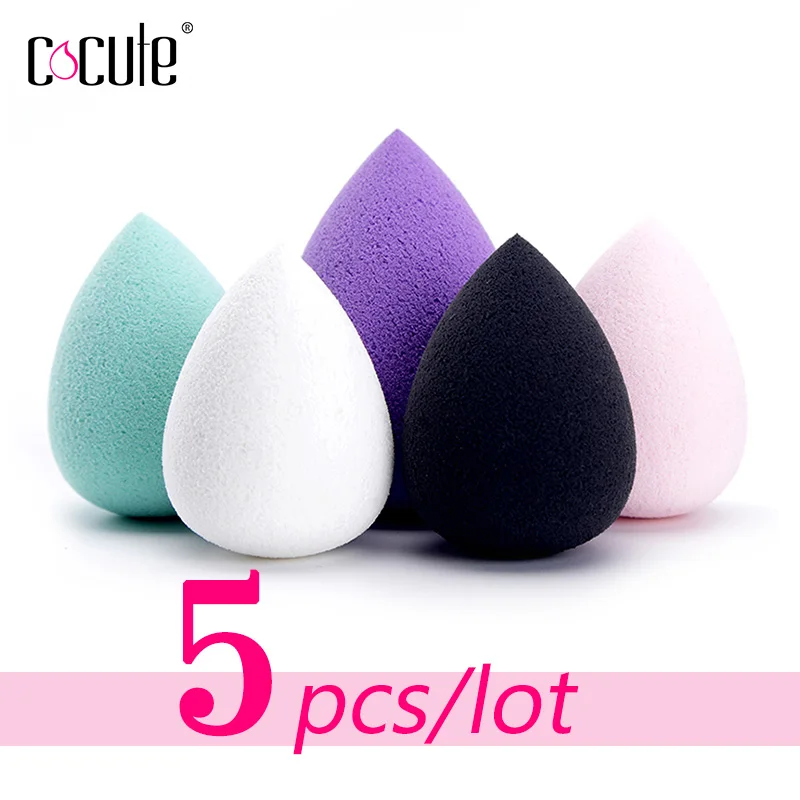 

Cocute Makeup 5PCS/Set Sponge Foundation Makeup Cosmetic puff Powder Smooth Beauty Cosmetic make up sponge beauty tools Gifts