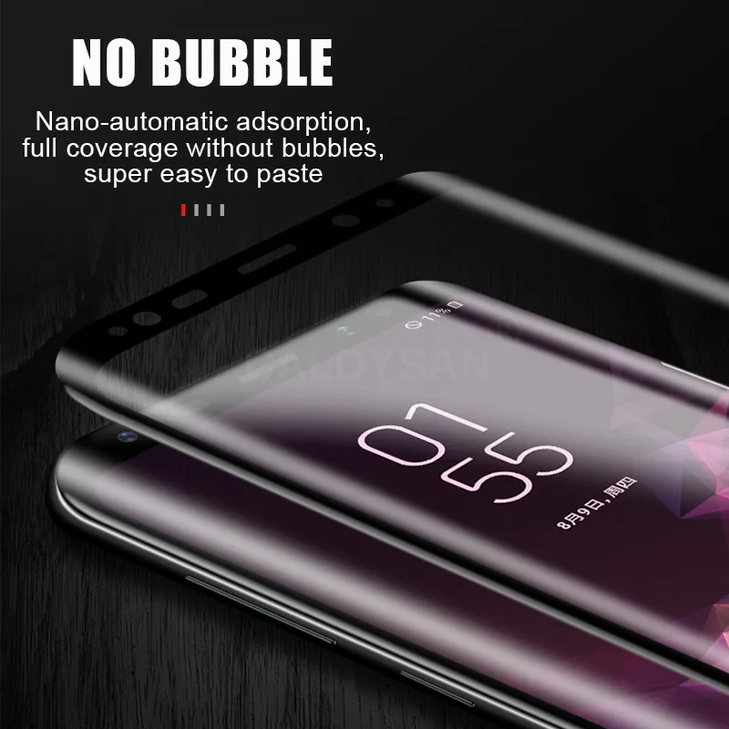 15D защитное стекло пленка для samsung Galaxy S7 Edge S8 S9 Plus закаленное стекло для Galaxy Note 8 9 Защитная пленка для экрана