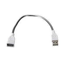 USB удлинитель Дата-кабель 35 см USB 2,0 A для мужчин и женщин, металлический кабель-подставка для мобильных устройств, портативных ПК